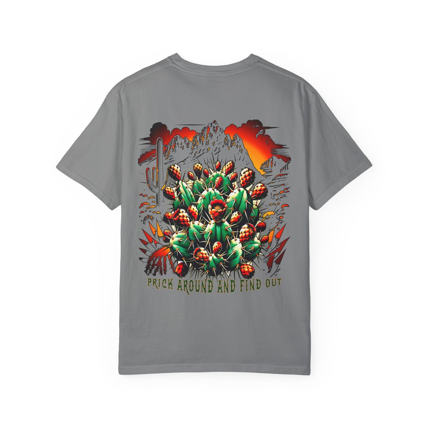 Bold Southwestern Cactus T-Shirt – "Prick Around and Find Out"