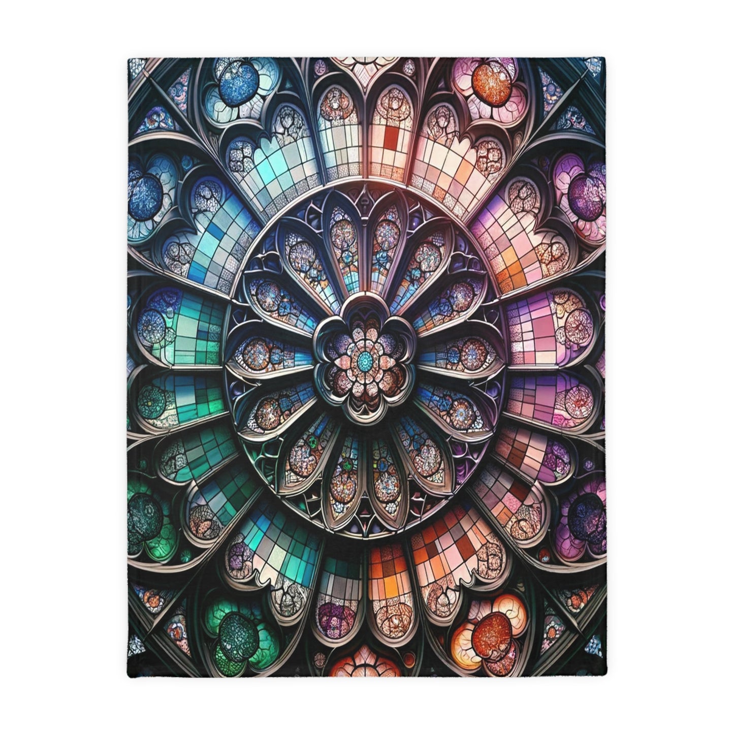 Stained Glass-Double Sided Print Blanket