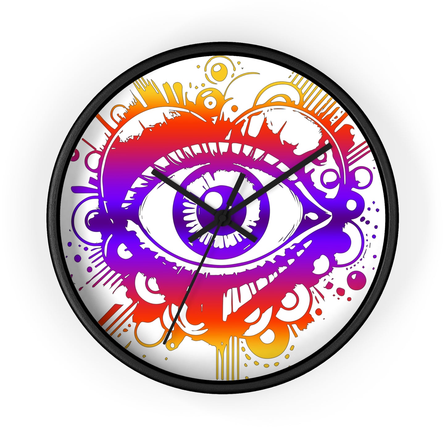 Time to Look Within- Eye Heart Wall Clock