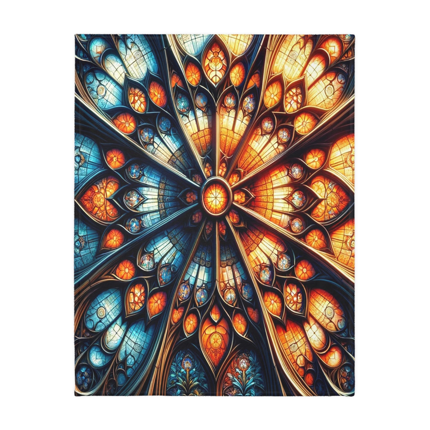 Mesmerizing Stained Glass Double Sided Blanket