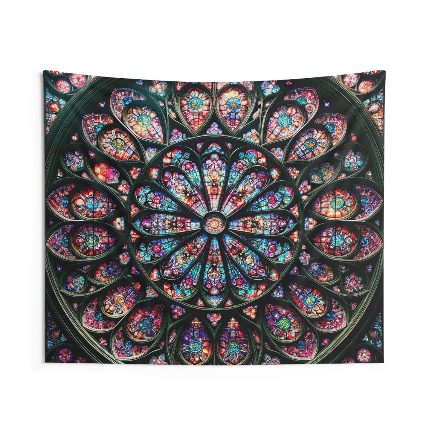 Spectrum of Splendor: The Kaleidoscopic Stained Glass Tapestry