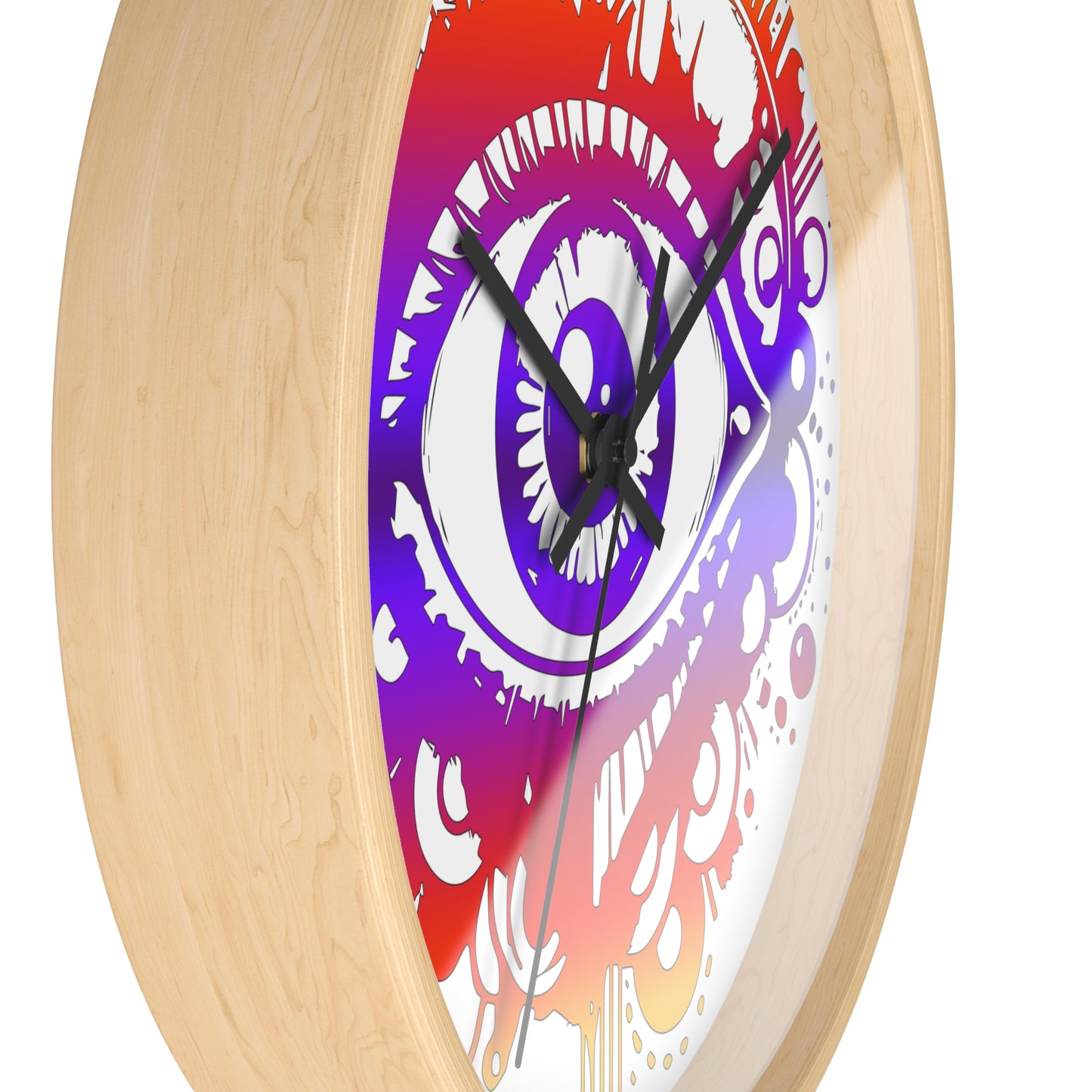 Time to Look Within- Eye Heart Wall Clock