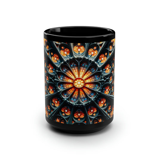 Fire Mandala  Mug, 15oz