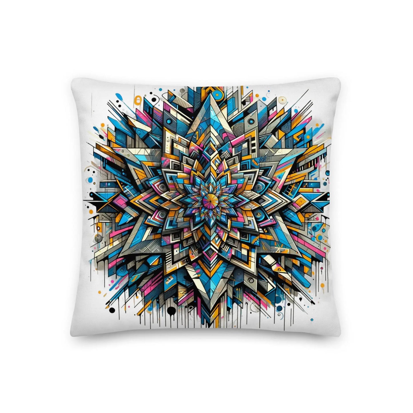 Kaleidoscopic Comfort: Double-Sided Decorative Pillow