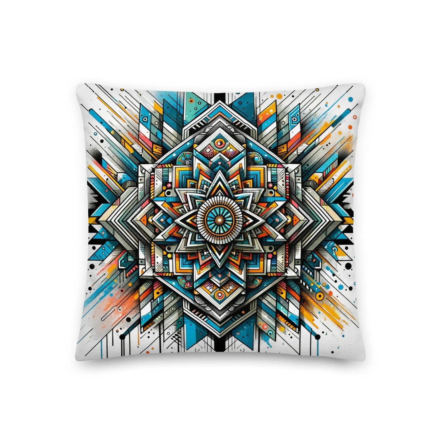 Kaleidoscopic Comfort: Double-Sided Decorative Pillow