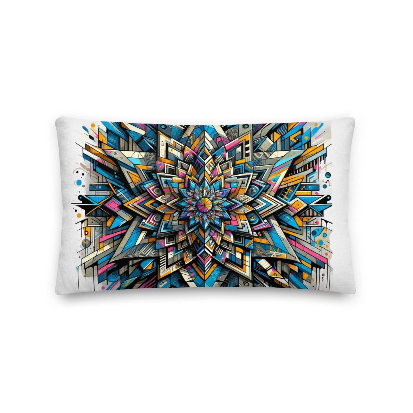 Kaleidoscopic Comfort: Double-Sided Decorative Pillow