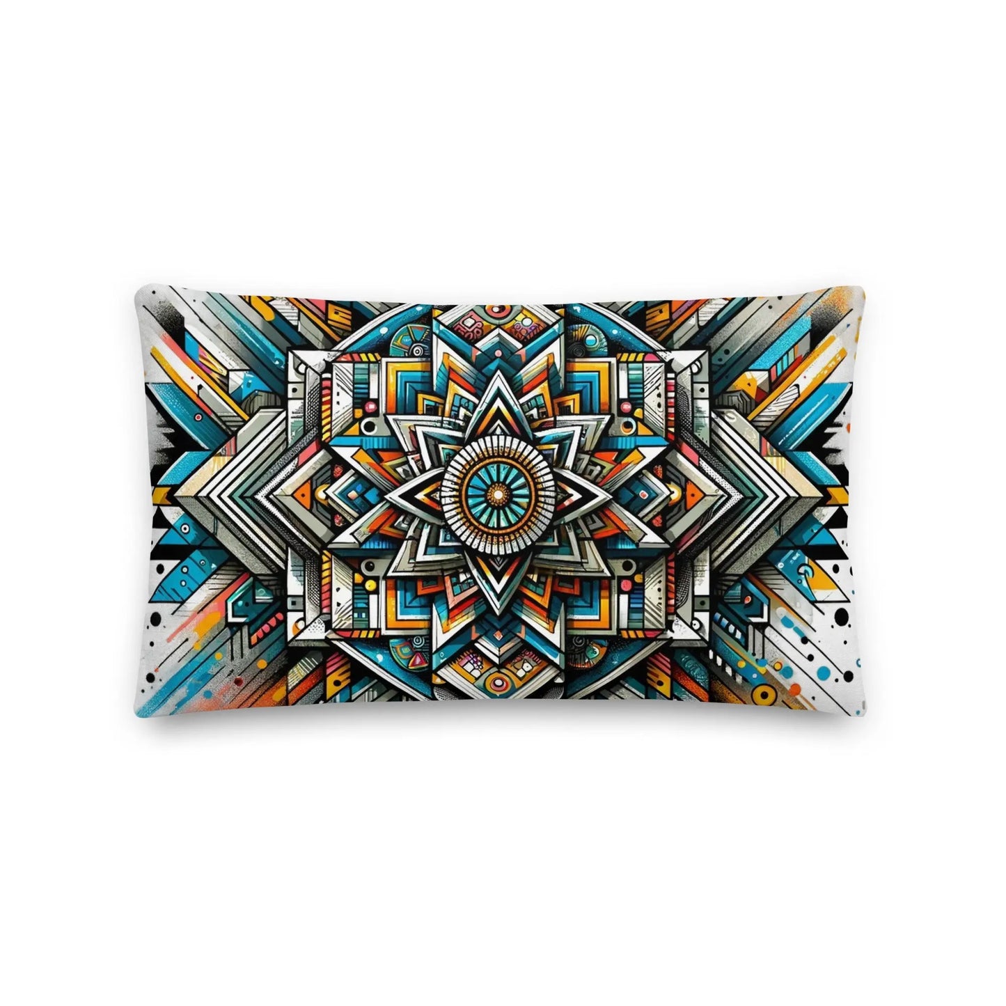 Kaleidoscopic Comfort: Double-Sided Decorative Pillow