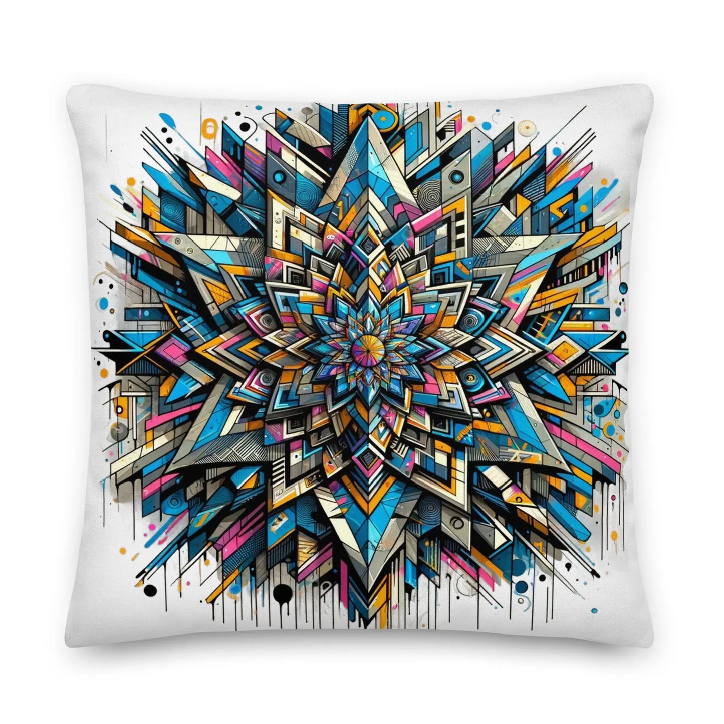 Kaleidoscopic Comfort: Double-Sided Decorative Pillow