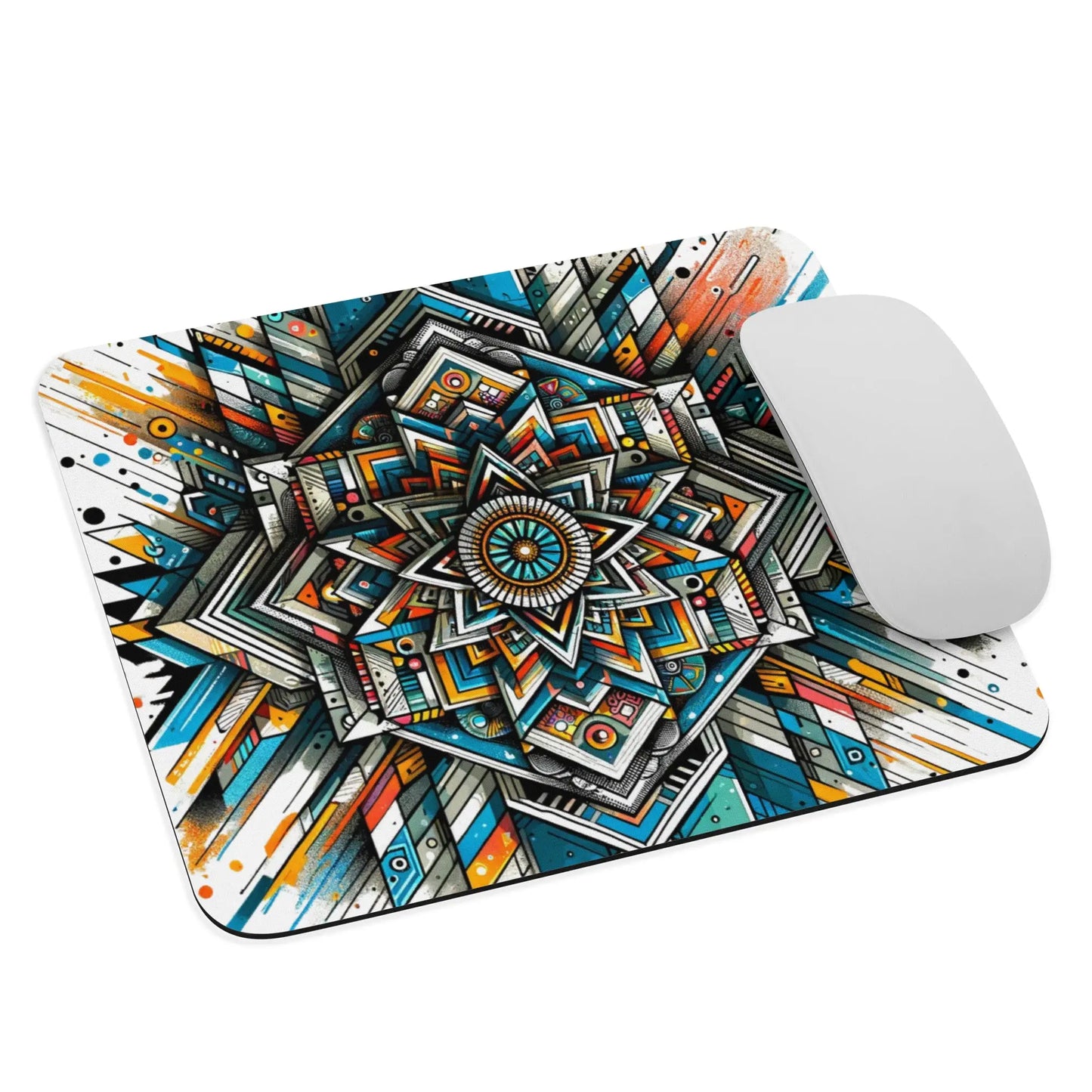 Vibrant Mandala Mouse Pad